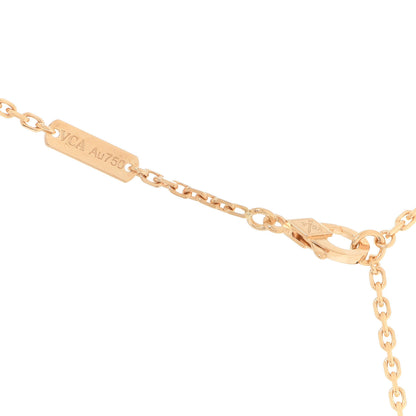 Van Cleef & Arpels 18K Yellow Gold Guilloche Magic Alhambra Long Necklace 4 of 7