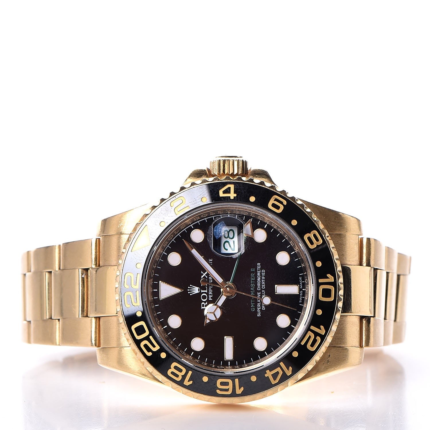 Rolex 18K Yellow Gold 40mm GMT-Master II Watch Black 116718LN 3 of 8