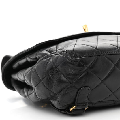 Chanel Lambskin Quilted Backpack Black 9 of 16