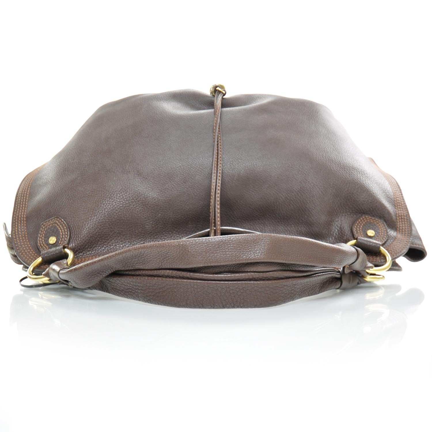 Celine Calfskin Bittersweet Hobo Burgundy 4 of 9