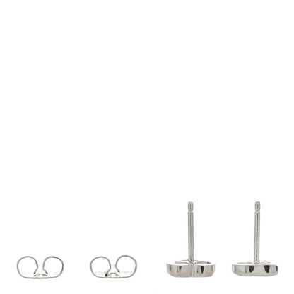 Tiffany Platinum Diamond Heart Stud Earrings 3 of 4
