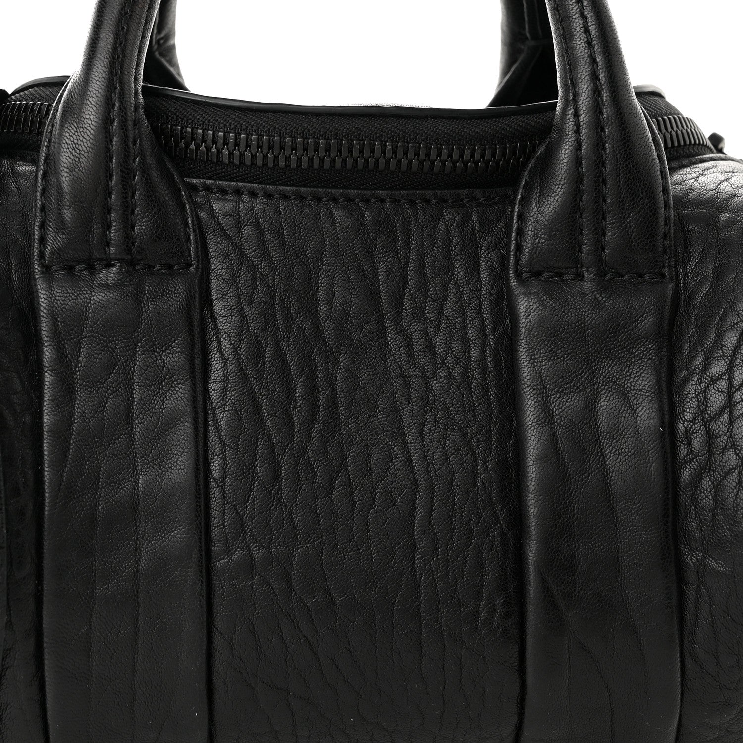 Alexander Wang Pebbled Lambskin Mini Rockie Black Matte Black Hardware 7 of 9