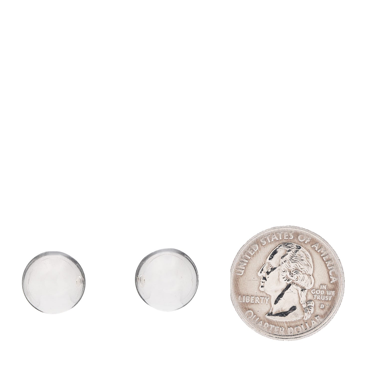 Tiffany Sterling Silver 10mm HardWear Ball Earrings 2 of 5
