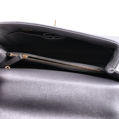 Chanel Caviar Quilted Small Coco Handle Flap Dark Grey 5 of 11