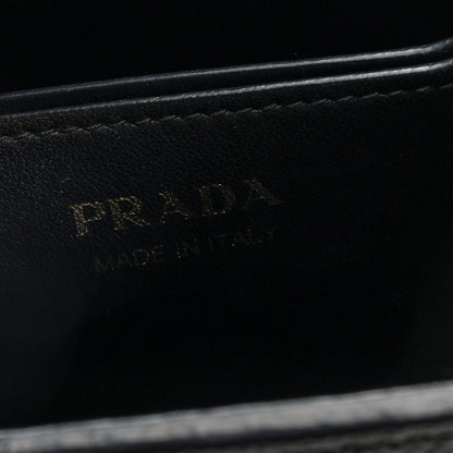 Prada Wicker Saffiano Panier Bucket Bag Naturale Black 6 of 9