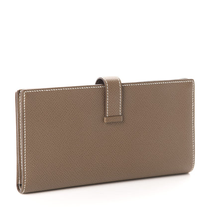 Hermes Epsom Bearn Gusset Wallet Etoupe 3 of 7