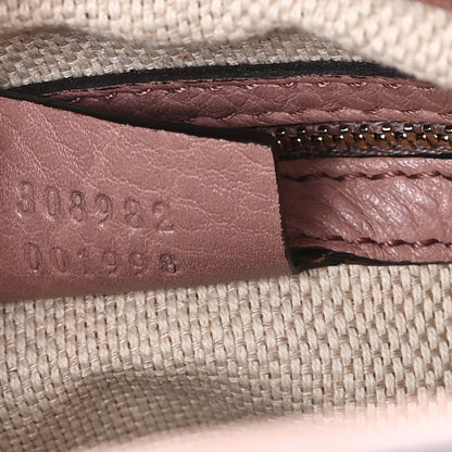 Gucci Pebbled Calfskin Medium Soho Chain Shoulder Bag Dark Cipria 7 of 13