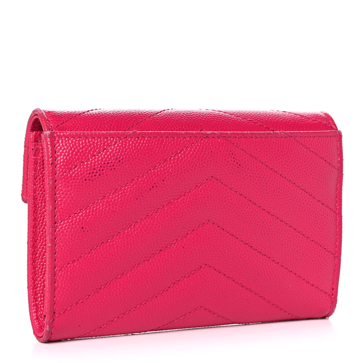 Grain De Poudre Matelasse Chevron Small Monogram Envelope Wallet Bubblegum