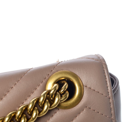 Gucci Calfskin Matelasse Medium GG Marmont Shoulder Bag Porcelain Rose 9 of 11