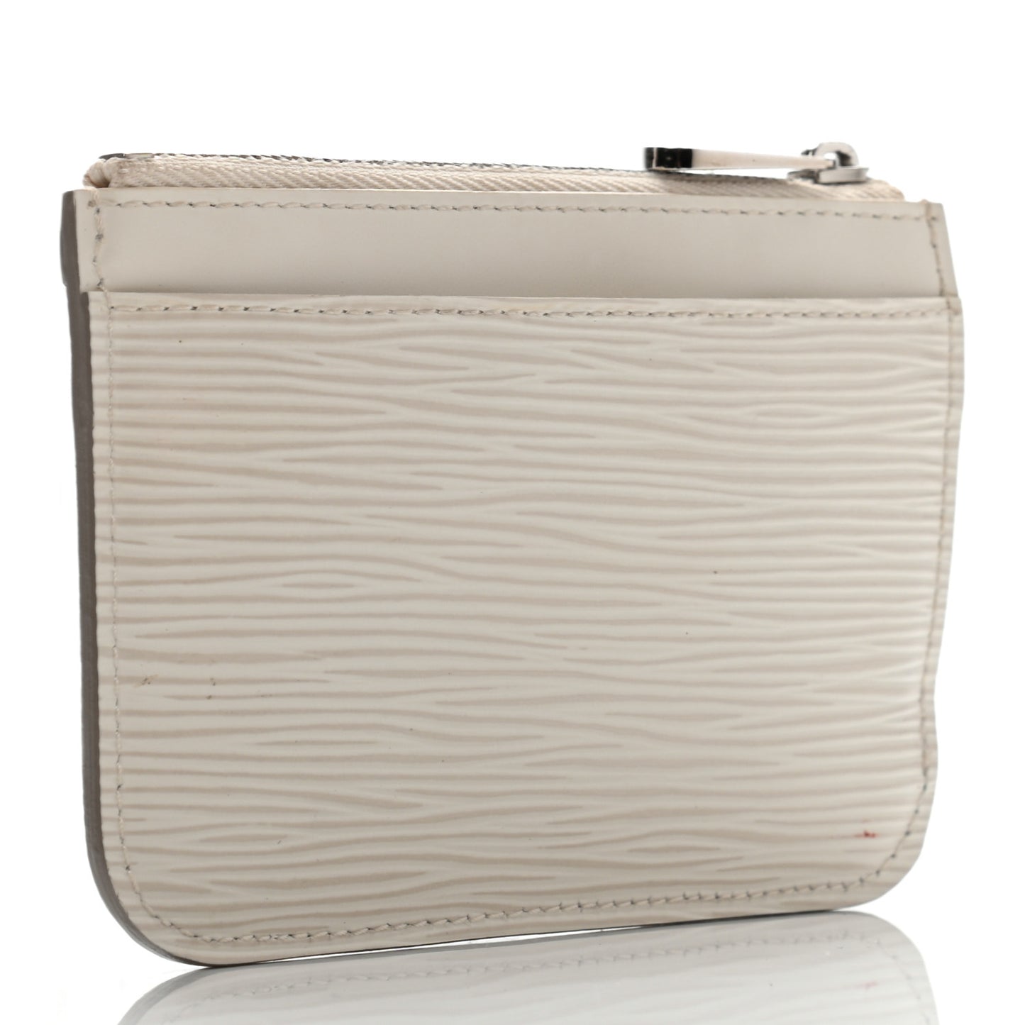 Epi Key Pouch Ivory