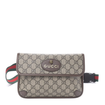 Gucci GG Supreme Monogram Neo Vintage Web Belt Bag Brown 1 of 10