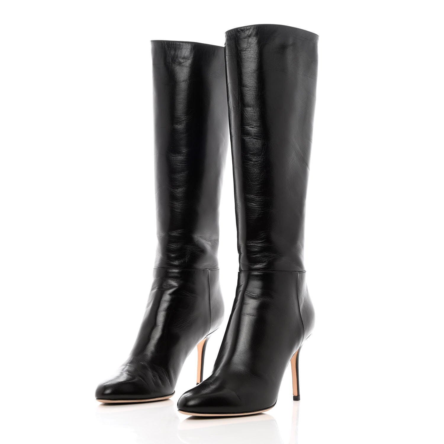 Jimmy Choo Kid Kirby Knee High Boots 39.5 Brown 3 of 8