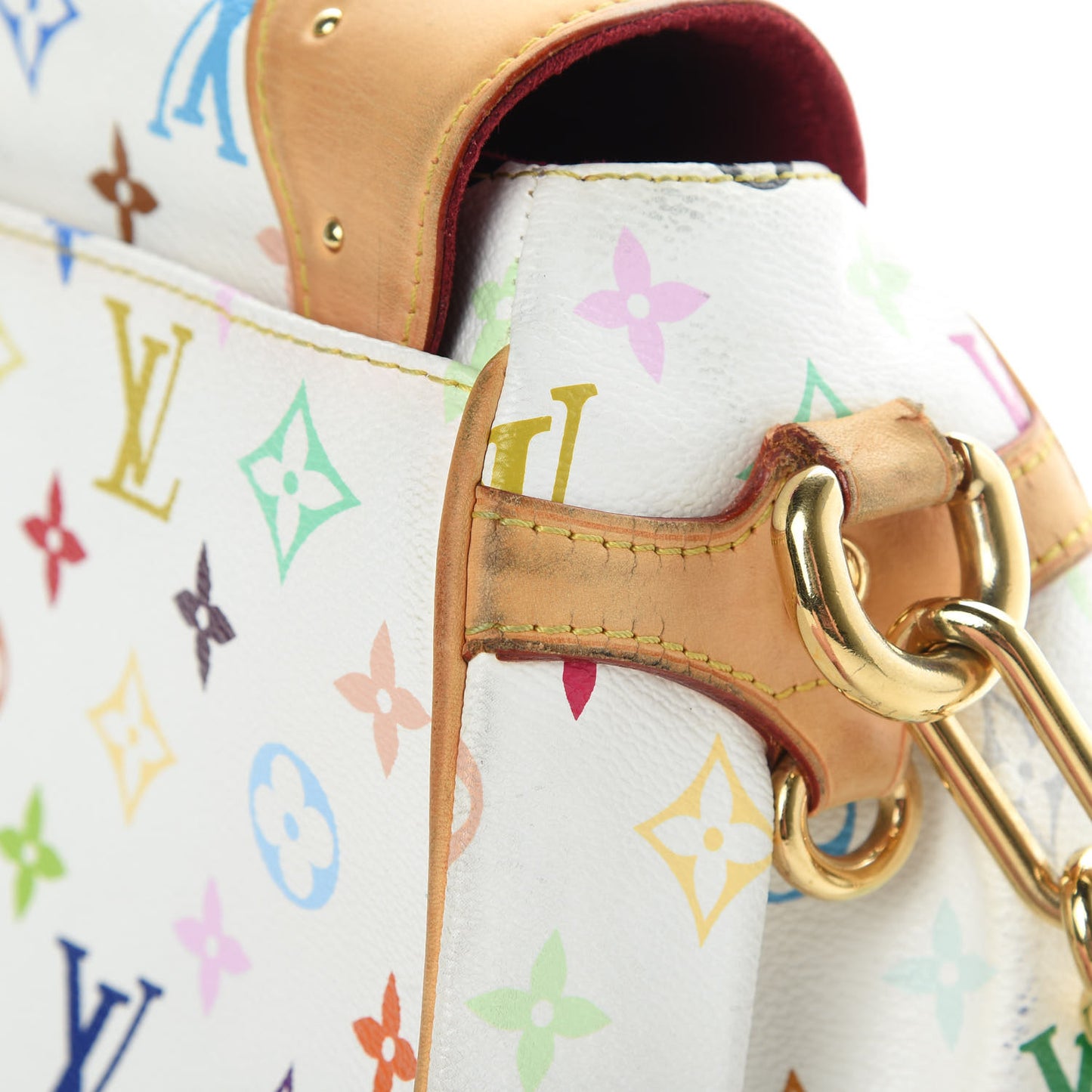 Monogram Multicolor Beverly MM White