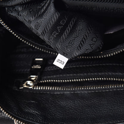 Prada Vitello Daino Tote Black 9 of 10