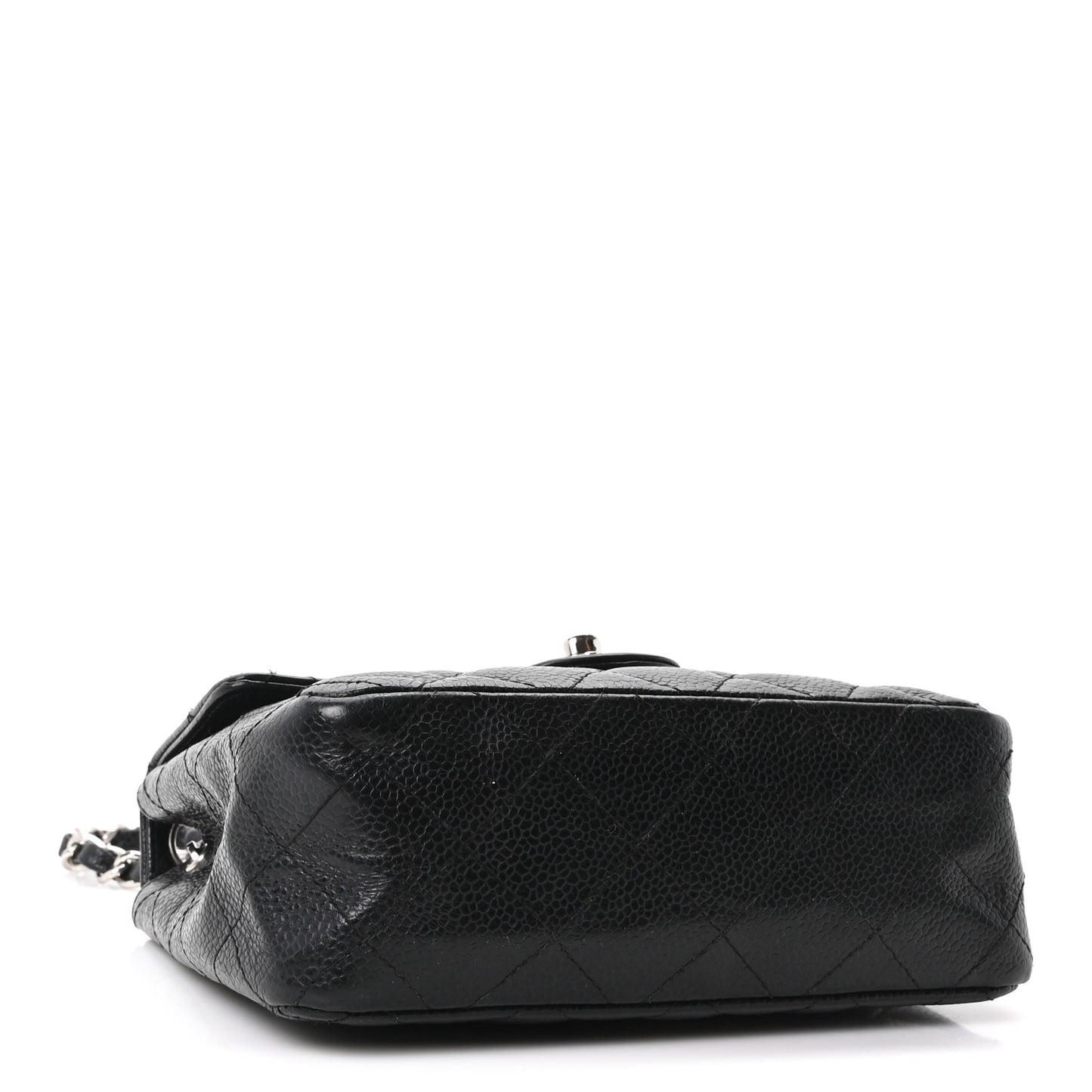 Caviar Quilted Mini Square Flap Black