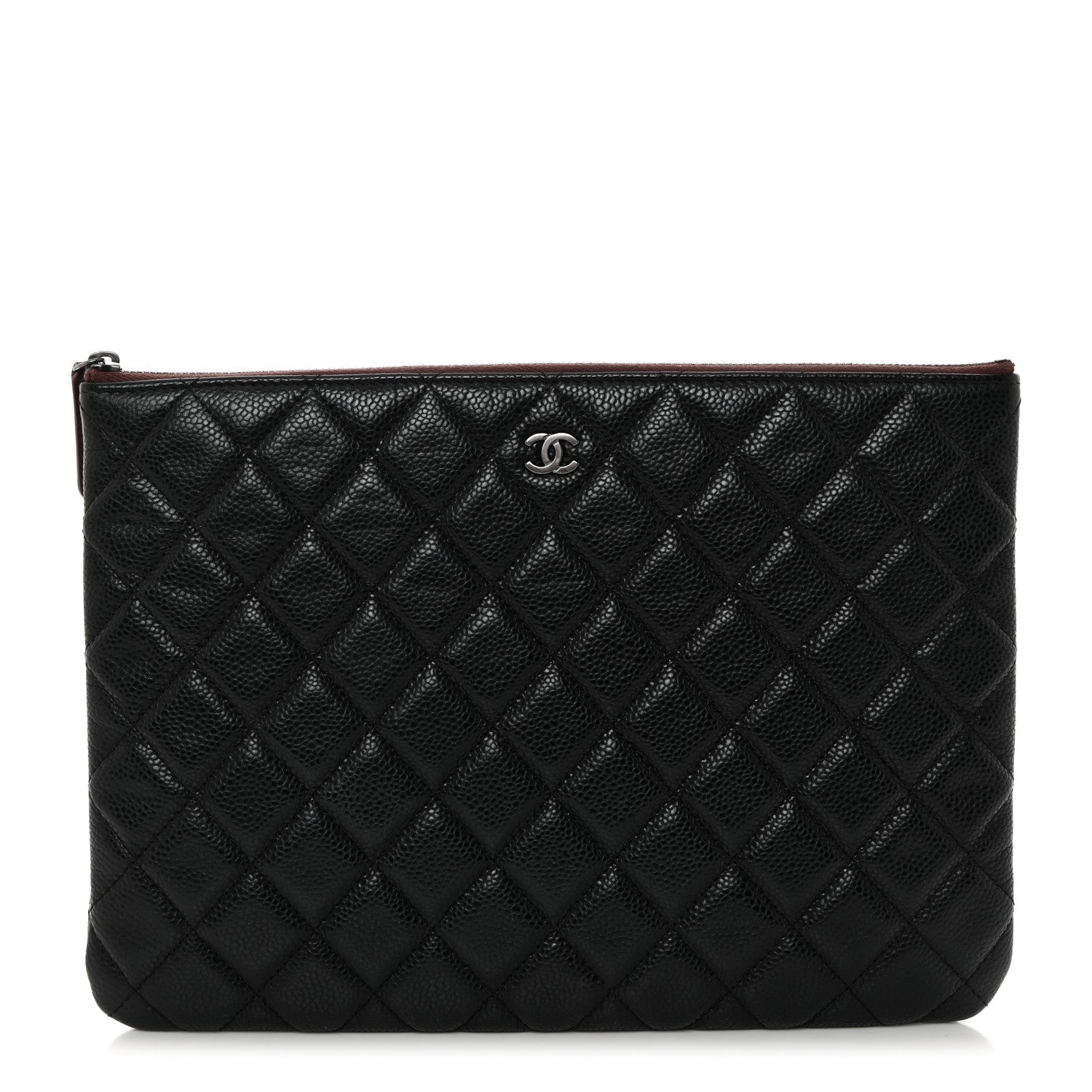 Chanel Caviar Quilted Medium Cosmetic Case Black 1 of 7