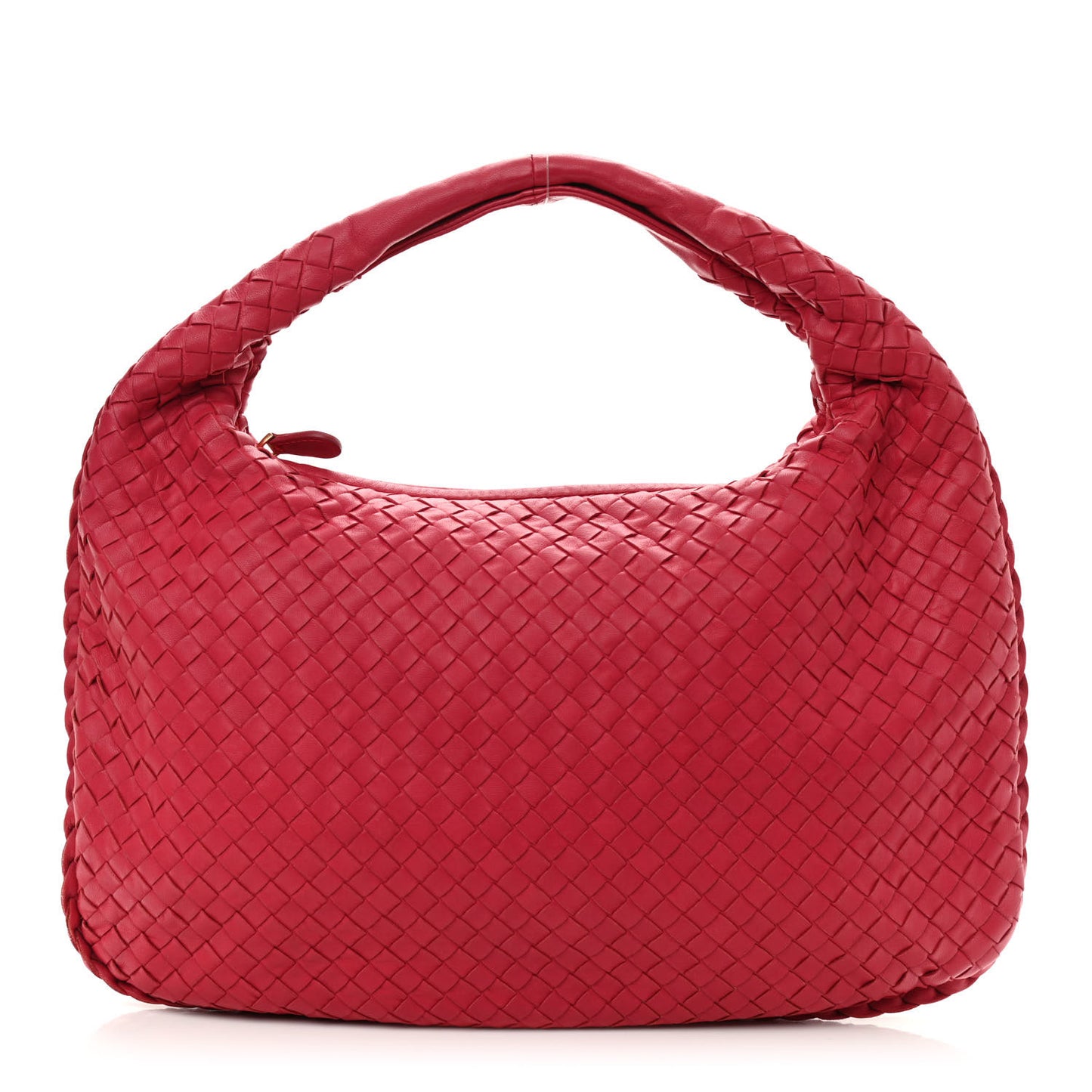Nappa Intrecciato Medium Veneta Hobo Fuchsia