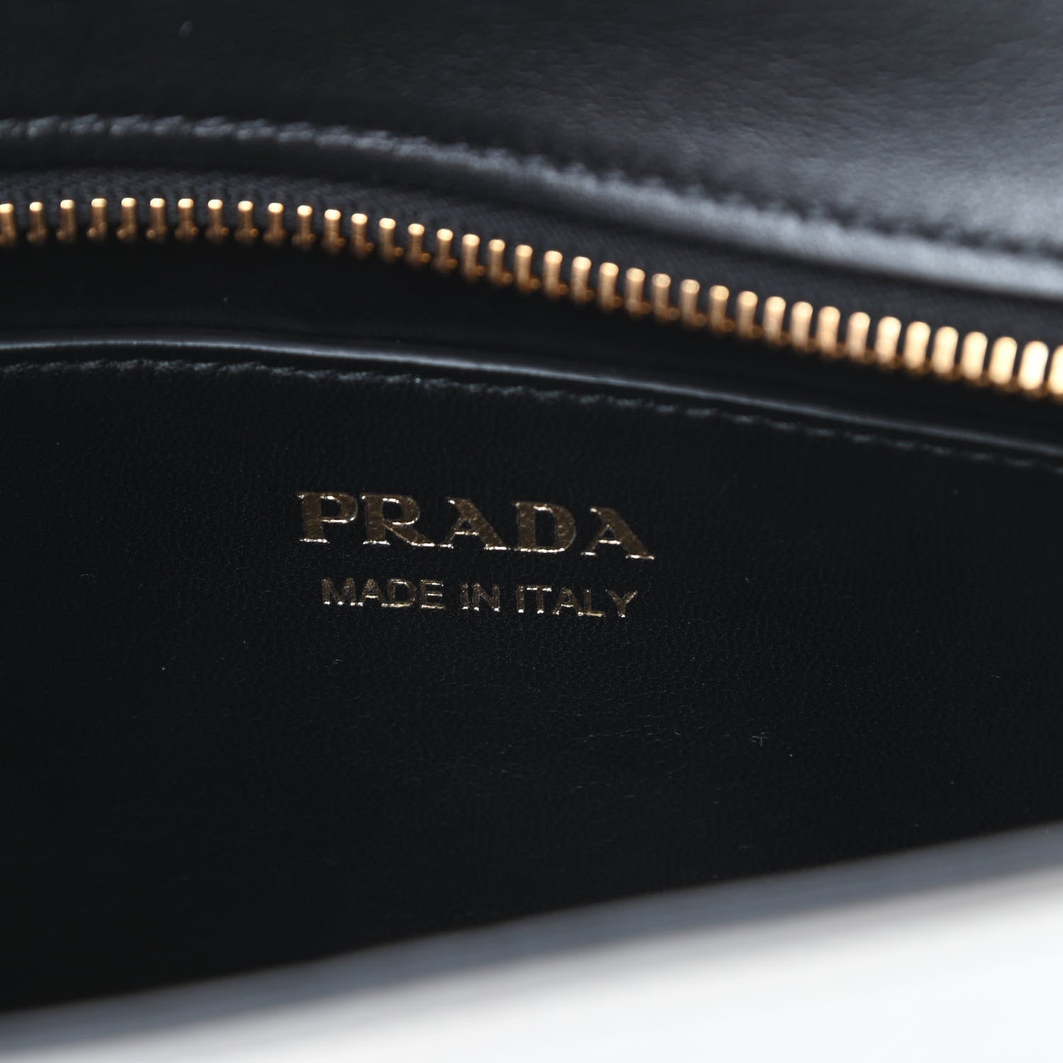 Prada Saffiano City Calfskin Esplanade Crossbody Bag Black Talco 6 of 11