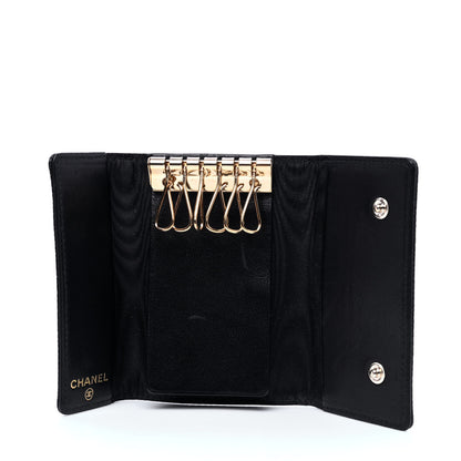 Chanel Caviar Timeless CC 6 Key Holder Case Black 3 of 5