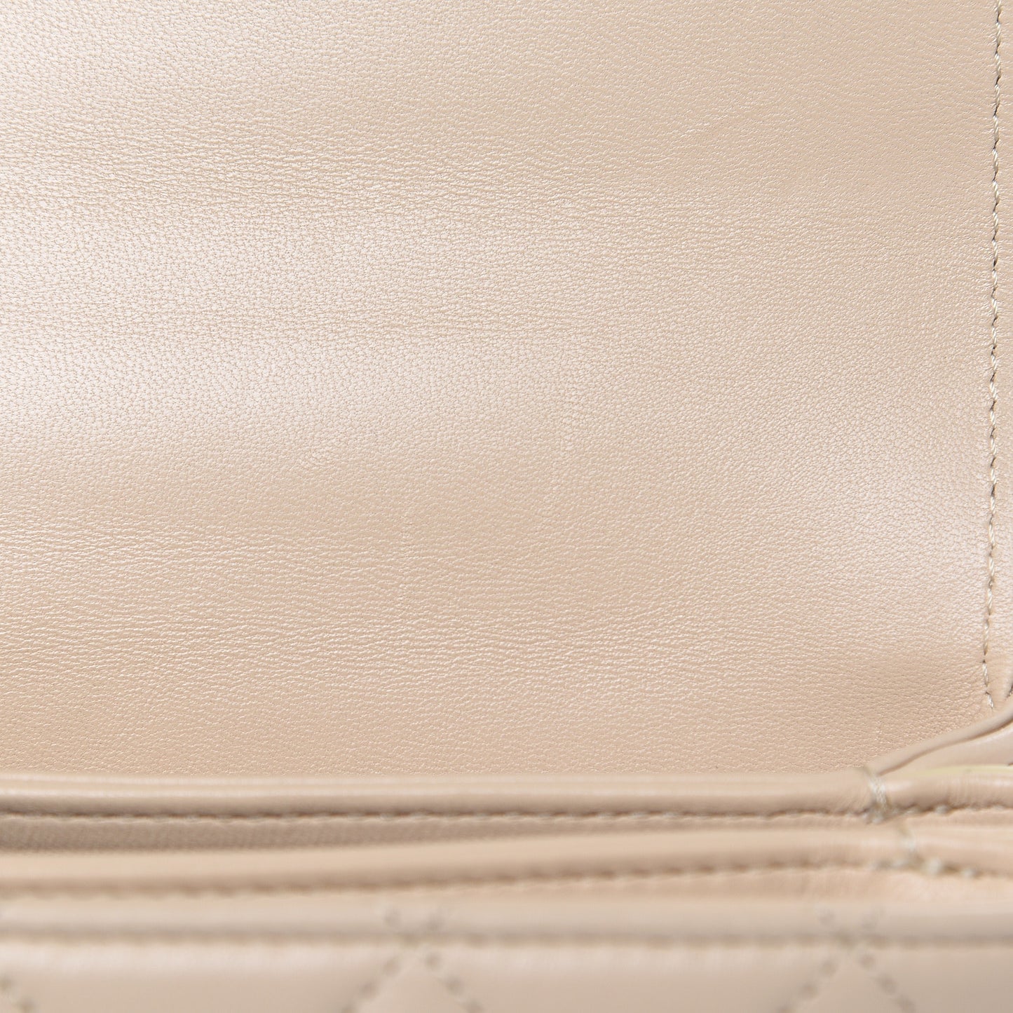 Lambskin Quilted Medium Trendy Spirit Top Handle Bag Beige