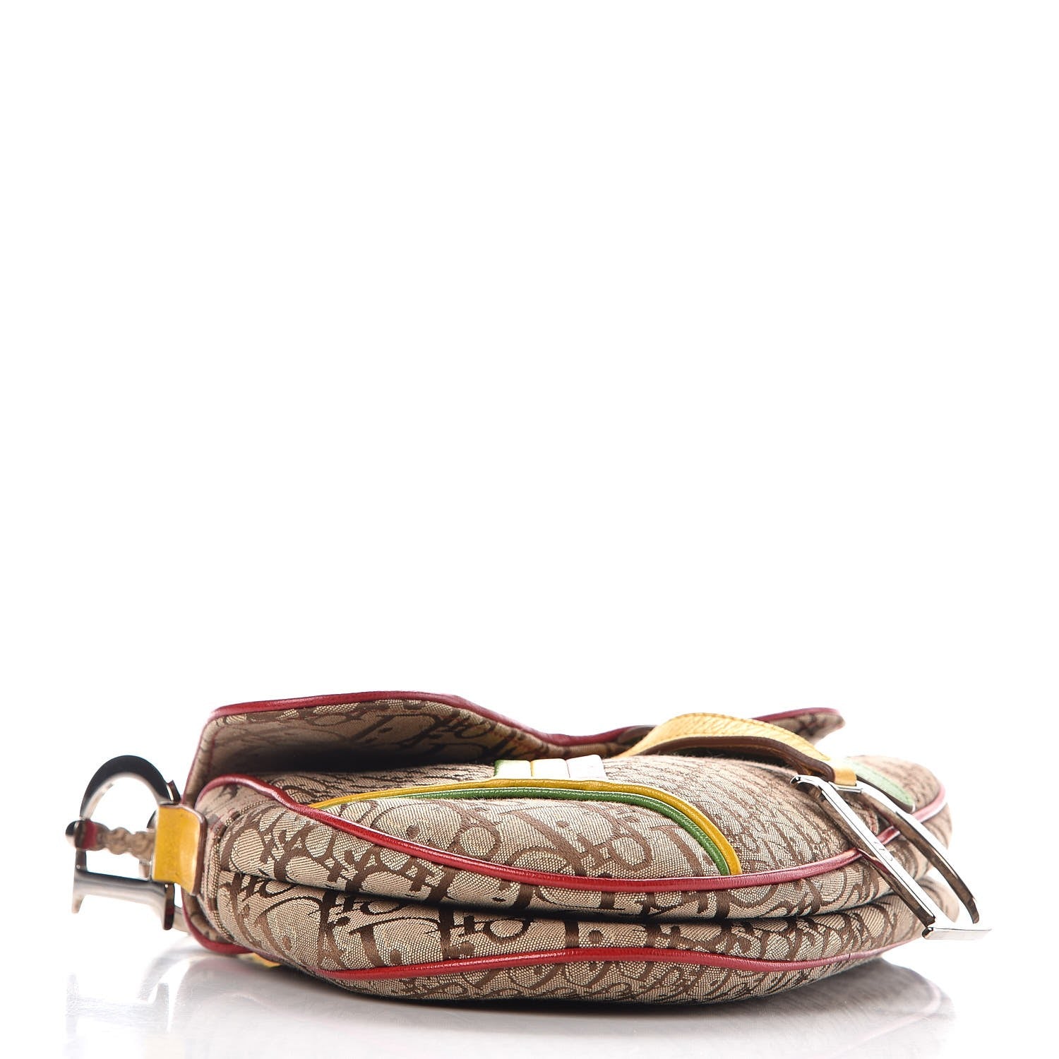 Christian Dior Monogram Rasta Saddle Bag Beige 4 of 7