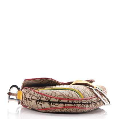 Christian Dior Monogram Rasta Saddle Bag Beige 4 of 7