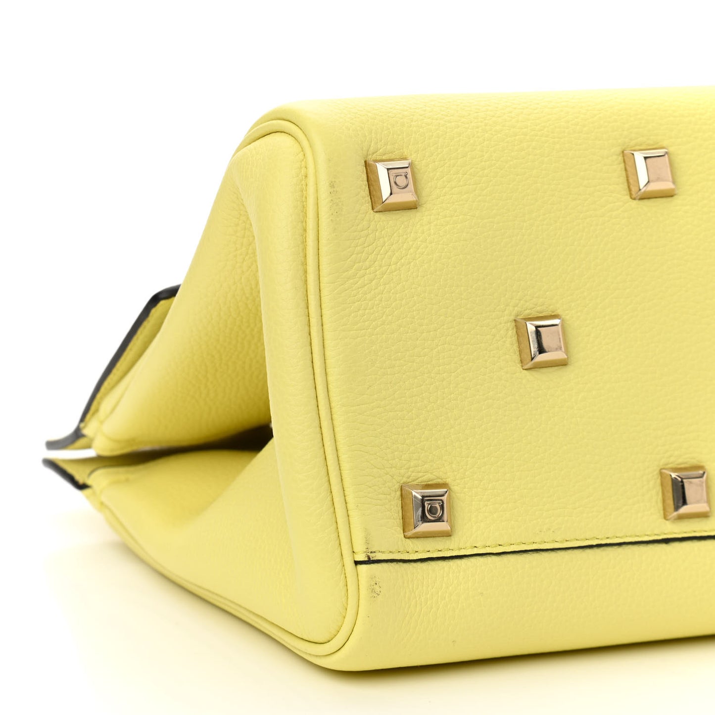 Calfskin The Studio Bag Yellow