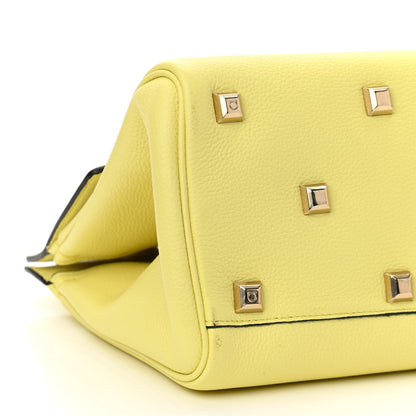 Salvatore Ferragamo Calfskin The Studio Bag Yellow 10 of 15