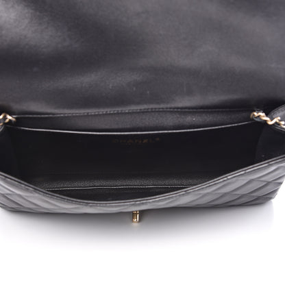 Chanel Lambskin Quilted Clutch With Chain Flap Black 4 of 13