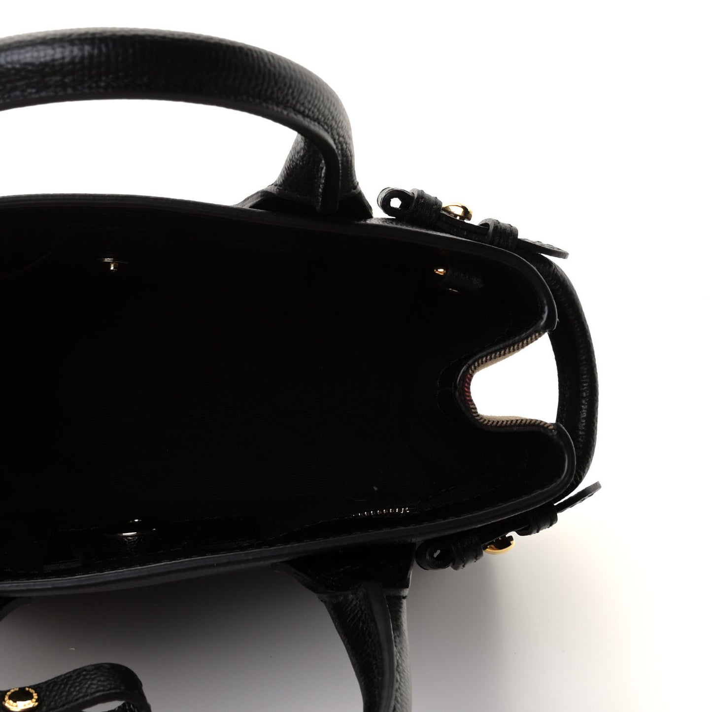 Derby Calfskin House Check Baby Banner Tote Black