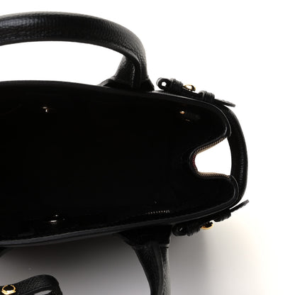Burberry Derby Calfskin House Check Baby Banner Tote Black 5 of 11