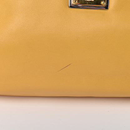 Dolce & Gabbana Calfskin Kiss Lock Frame Chain Bag Yellow 13 of 16