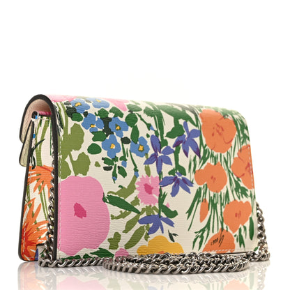 Gucci X KEN SCOTT New Shangai Calfskin Jardin D'Avril Floral Print Super Mini Dionysus Shoulder Bag Ivory Pink 2 of 7