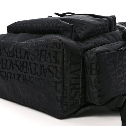 Versace Nylon Logo Neo Backpack Black 9 of 9