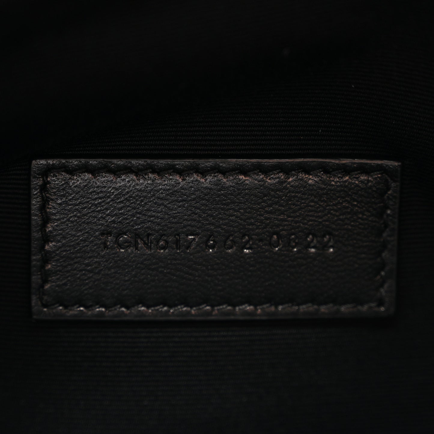 Grain De Poudre Matelasse Chevron Monogram Envelope Clutch Dark Beige