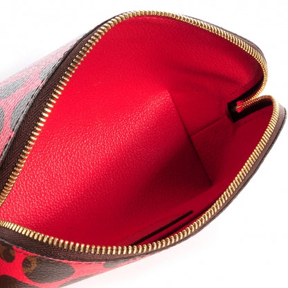Louis Vuitton Monogram Kusama Pumpkin Dots Cosmetic Pouch Red 5 of 7