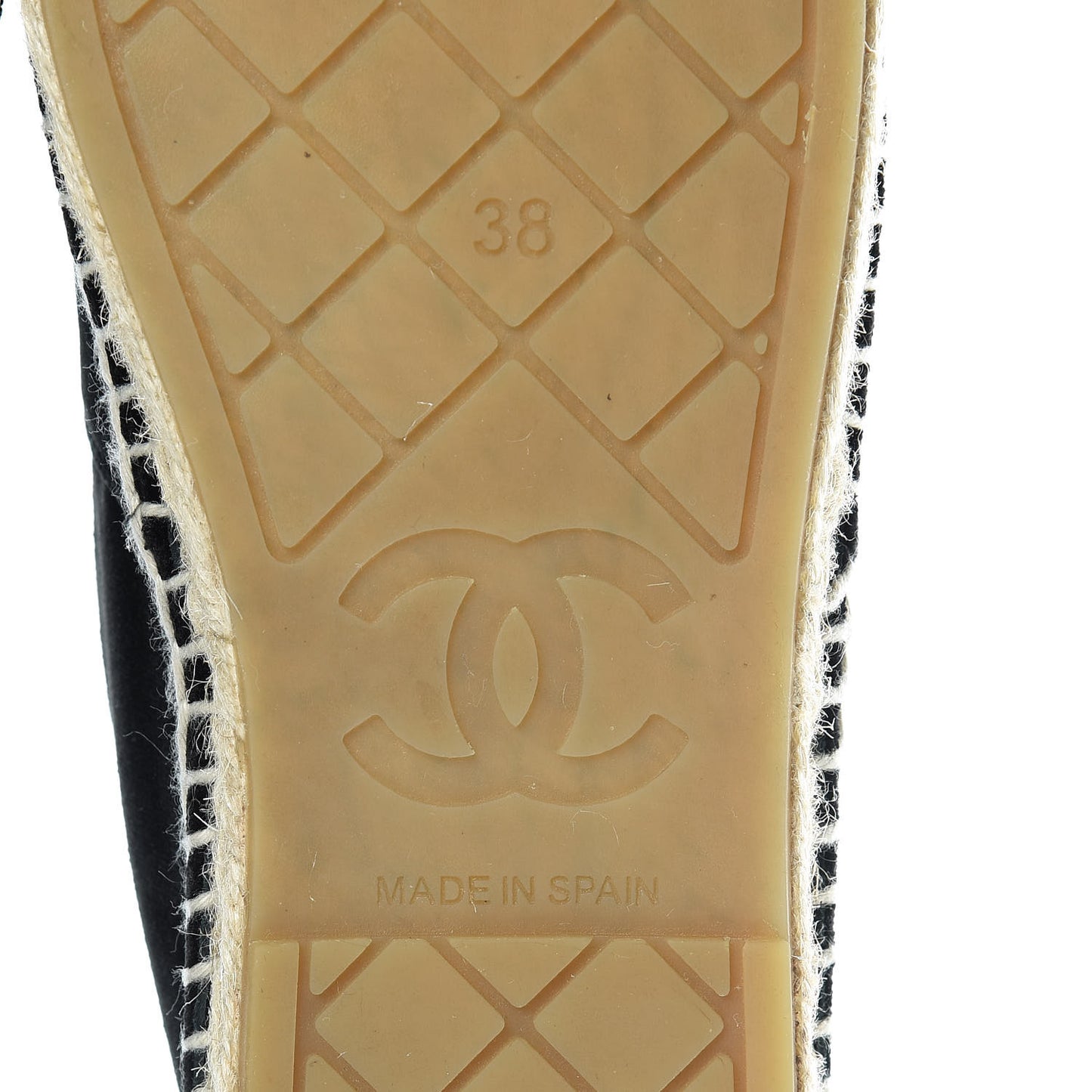 Velvet Logo Espadrilles 38 Black