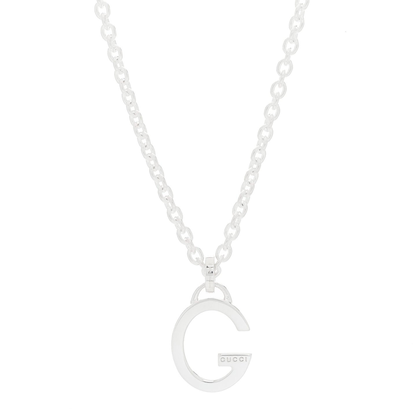 Sterling Silver G Pendant Necklace