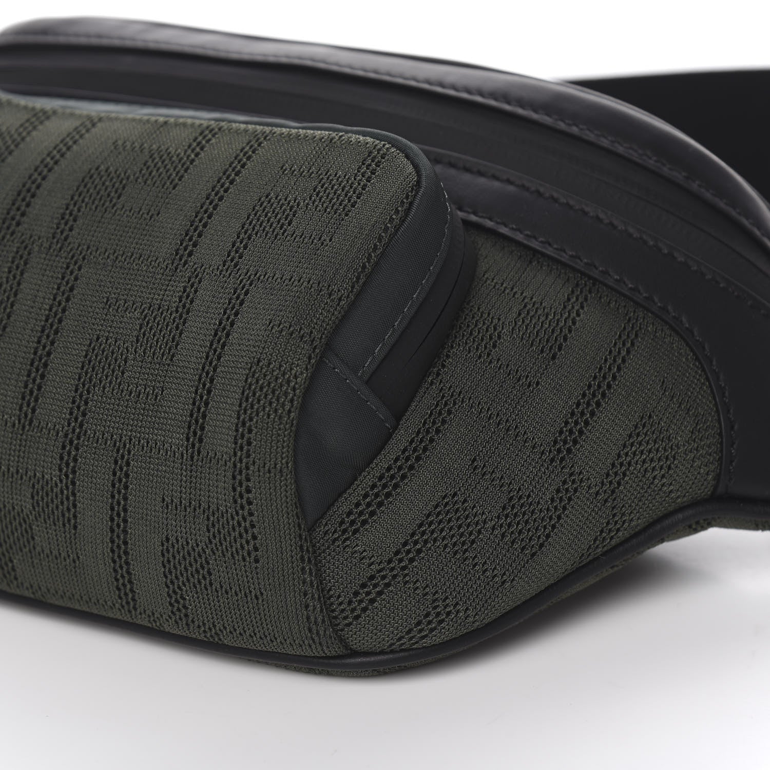 Fendi Neoprene Mesh Vitello Grace FF Pocket Belt Bag Verde Militare 8 of 9