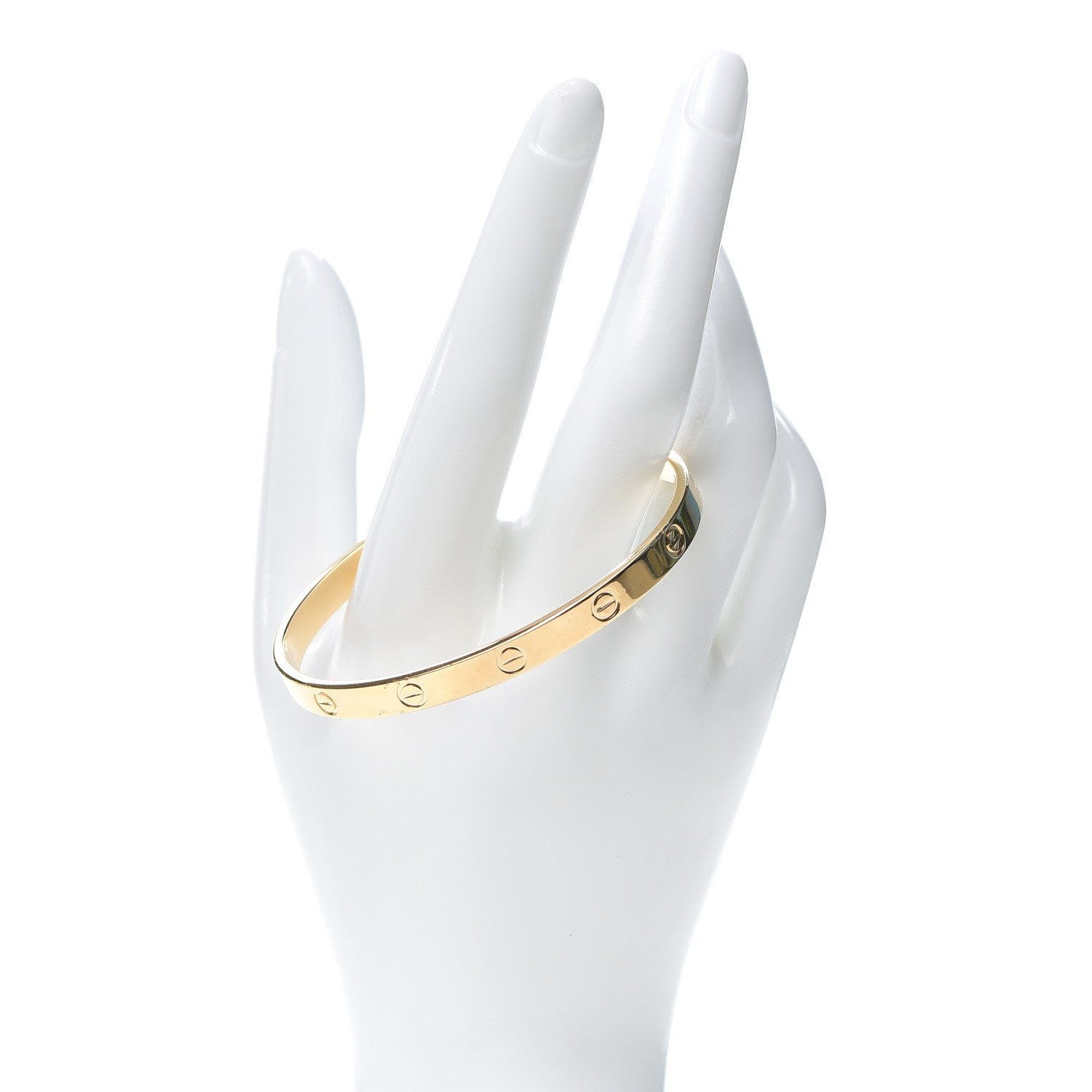 Cartier 18K Yellow Gold LOVE Cuff Bracelet 19 2 of 4