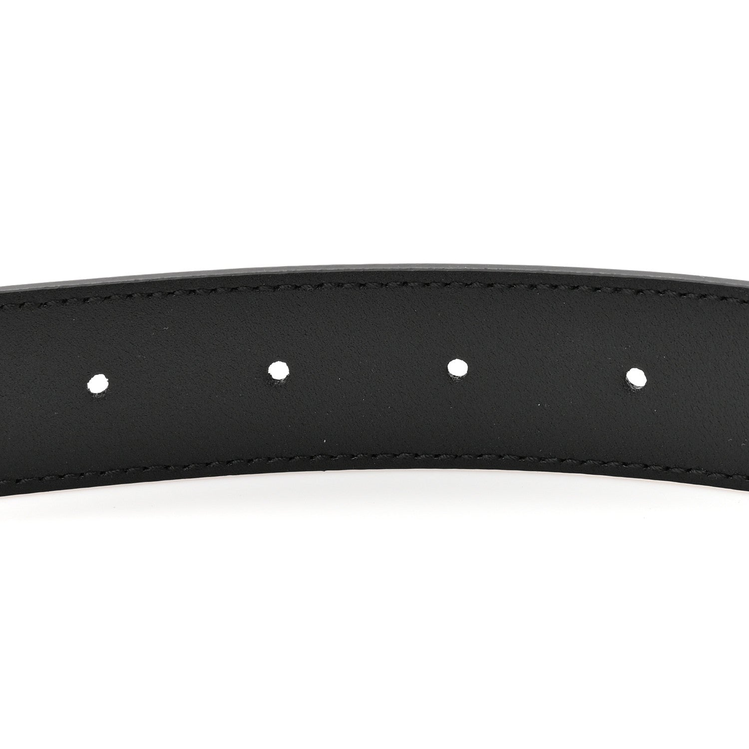 Gucci Plutone Calfskin Plaque Interlocking G 30mm Belt 95 38 Black 3 of 4