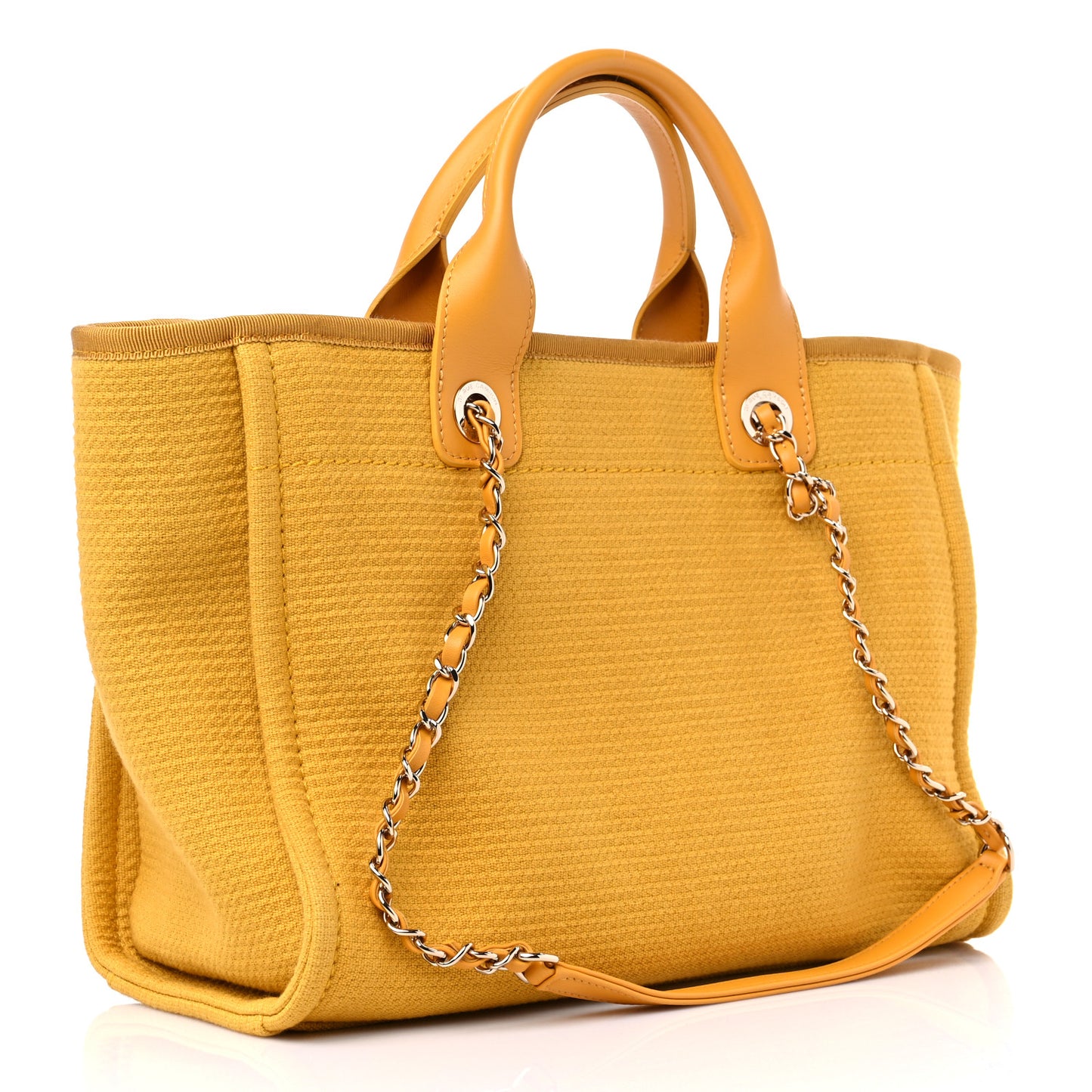 Mixed Fibers Small Deauville Tote Yellow