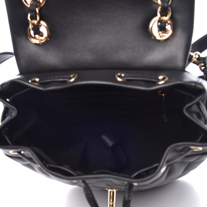 Chanel Calfskin Quilted Mini Urban Spirit Backpack Black 5 of 8