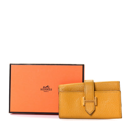 Hermes Chevre Mysore Bearn Multicles 4 Key Holder Jaune Ambre 9 of 9