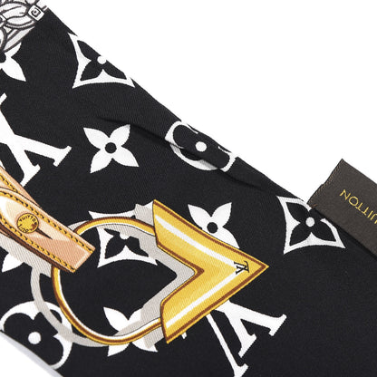 Louis Vuitton Silk Monogram Confidential Bandeau Black 6 of 6