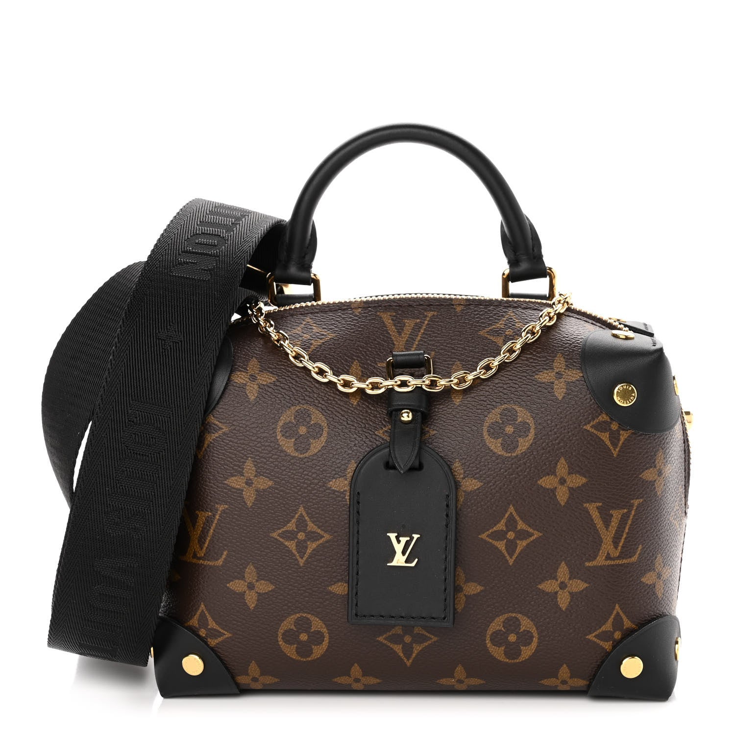 Louis Vuitton Monogram Petite Malle Souple Black 1 of 10