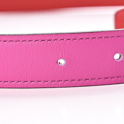 Hermes Swift Epsom 24mm Belt Strap 90 Magnolia Rouge Casaque 7 of 8