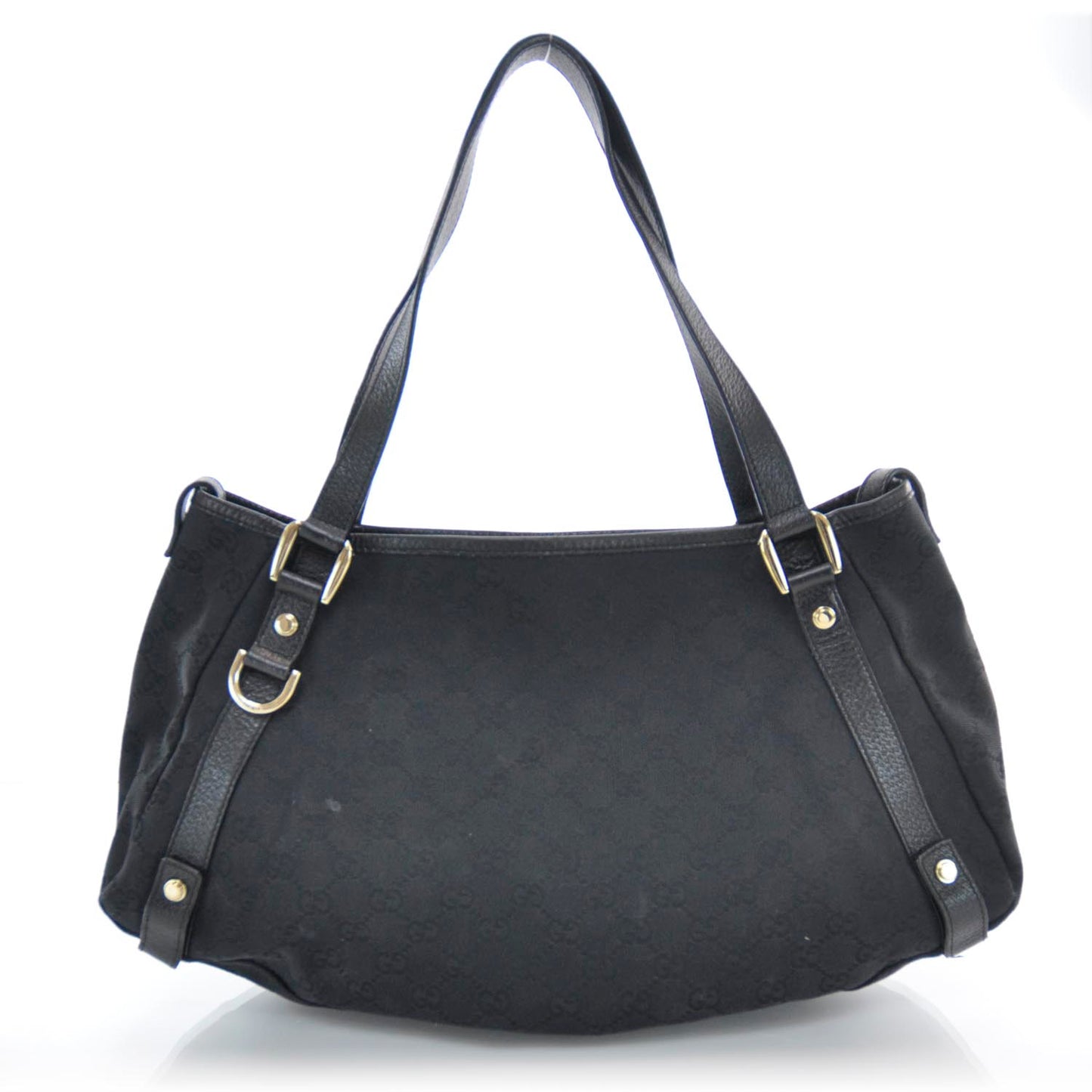 Monogram Medium Abbey Shoulder Bag Black