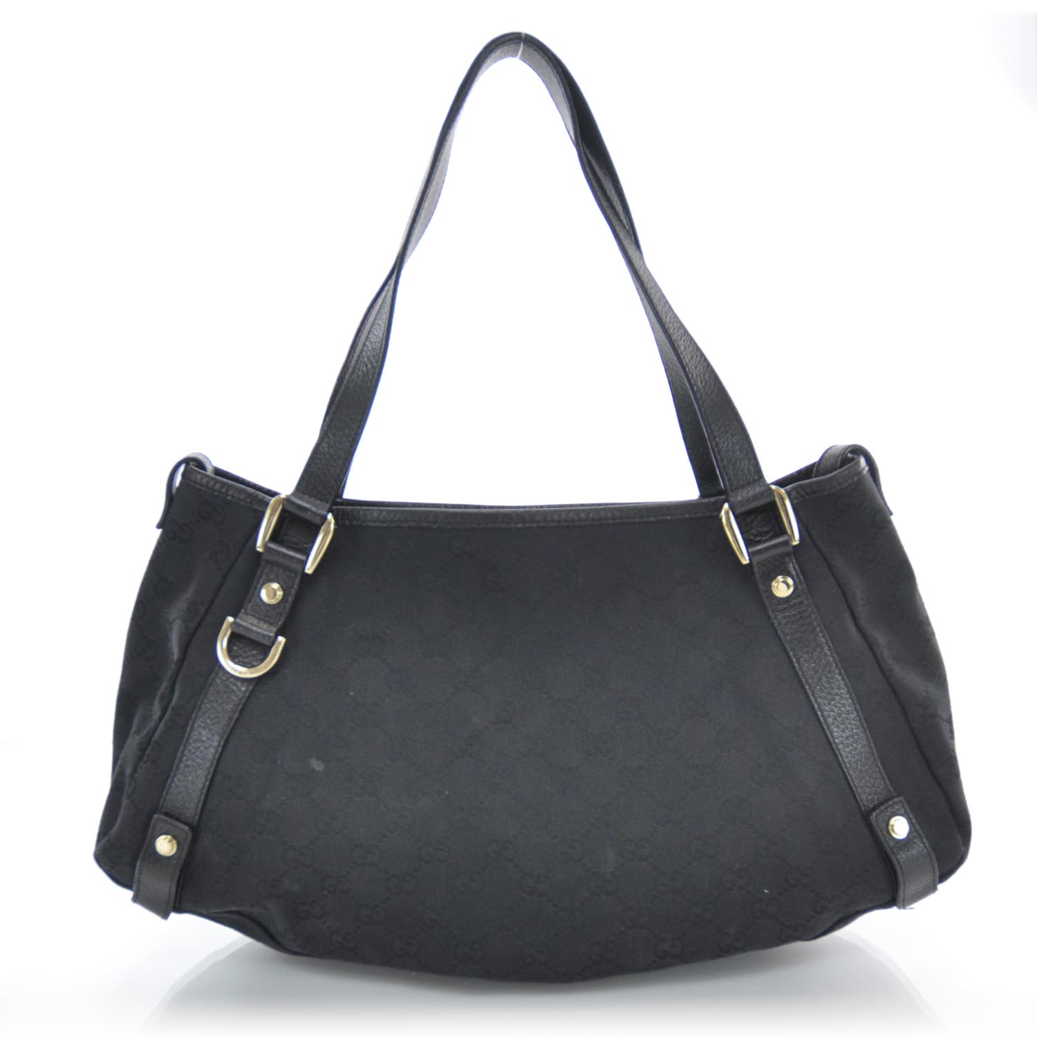 Gucci Monogram Medium Abbey Shoulder Bag Black 1 of 9