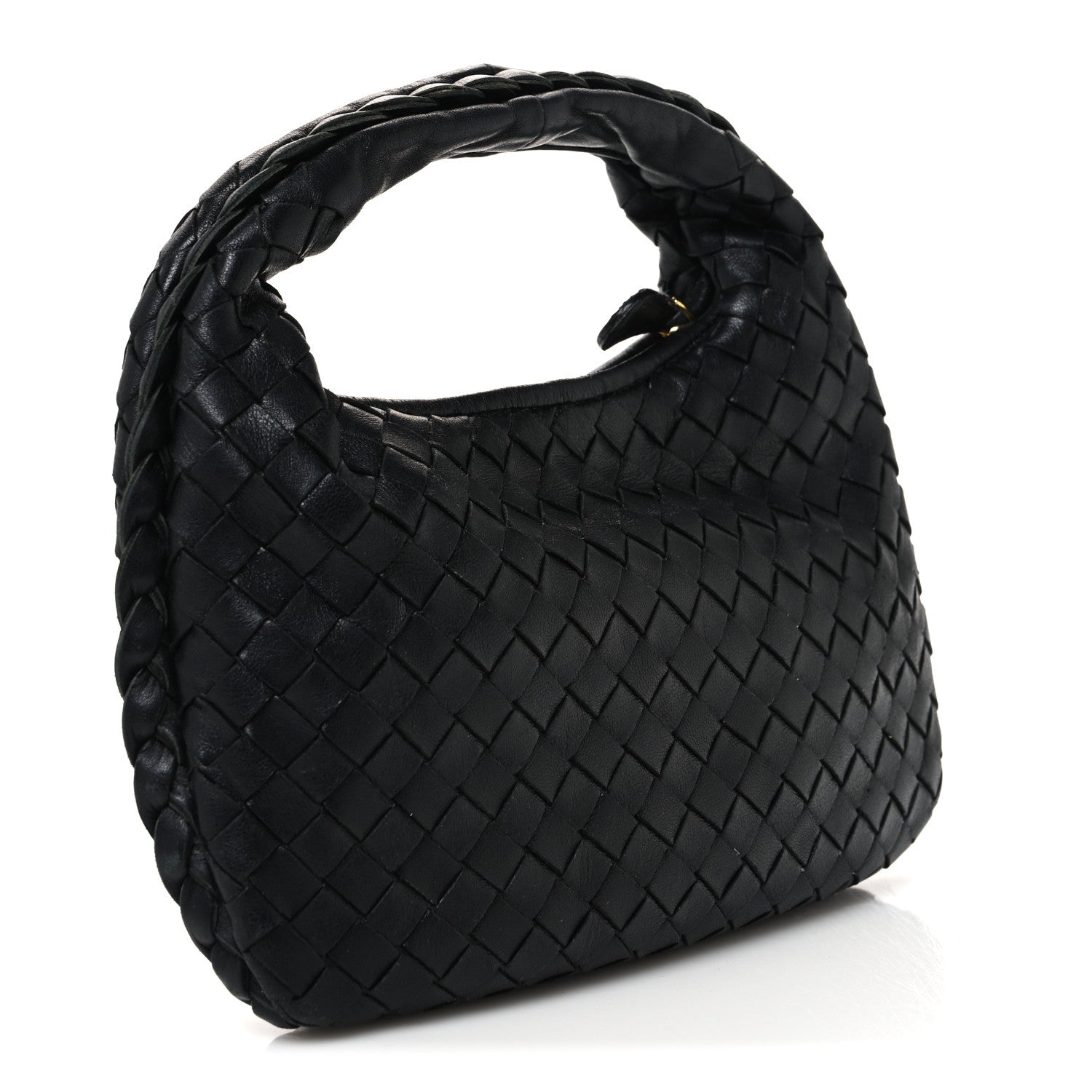 Bottega Veneta Nappa Intrecciato Pleated Mini Veneta Hobo Black 3 of 12